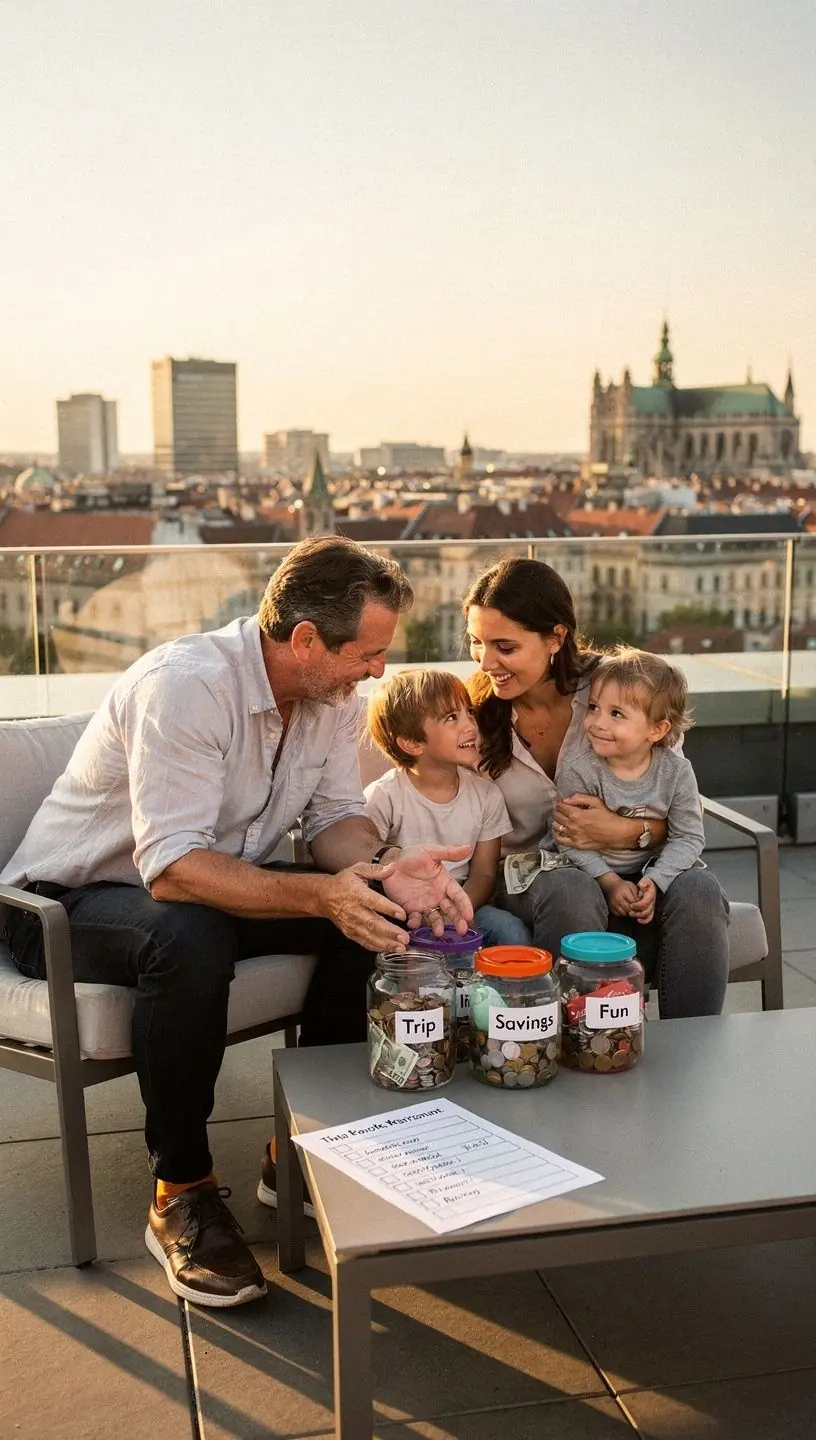 Nyomtatott pénzügyi ellenőrzőlista és toll egy modern otthoni íróasztalon, amely támogatja a tudatos költségtervezést.